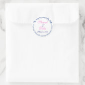 Monografie der jüdischen Hochzeit Runder Aufkleber (Tasche)