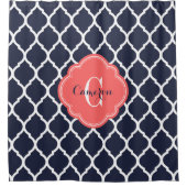 Monografie der marokkanischen Marine und Koralle Duschvorhang (Vorderseite)