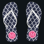 Monografie der marokkanischen Quatrefolie Badesandalen<br><div class="desc">Maßgeschneiderte,  bedruckte Flop-Sandalen mit einem stilvollen marokkanischen Quartrefolienmuster und einem eigenen Monogramm oder einem anderen Text in einem Kreisrahmen. Klicken Sie auf Anpassen,  um Schriftart und Farben zu ändern oder eigene Bilder hinzuzufügen,  um ein einzigartiges Design zu erstellen!</div>