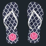 Monografie der marokkanischen Quatrefolie Badesandalen<br><div class="desc">Maßgeschneiderte,  bedruckte Flop-Sandalen mit einem stilvollen marokkanischen Quartrefolienmuster und einem eigenen Monogramm oder einem anderen Text in einem Kreisrahmen. Klicken Sie auf Anpassen,  um Schriftart und Farben zu ändern oder eigene Bilder hinzuzufügen,  um ein einzigartiges Design zu erstellen!</div>