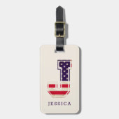 Monografie der modernen USA Gepäckanhänger (Vorderseite vertikal)