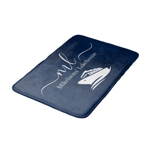 Monografie der Nautischen Marine Badematte (Schrägansicht)