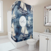 Monografie der Nautischen Marine Duschvorhang (Beispiel)