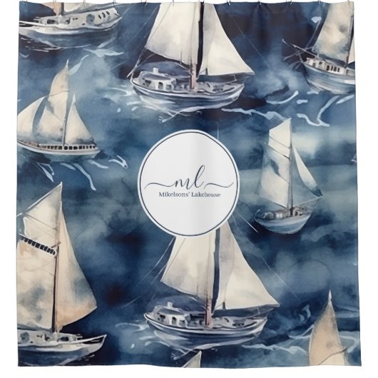 Monografie der Nautischen Marine Duschvorhang (Vorderseite)