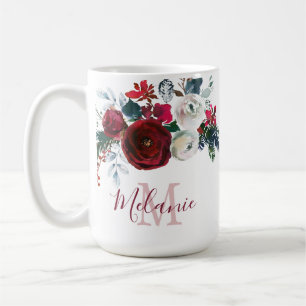 Monografie der Rose "Winter Burgundy" Kaffeetasse
