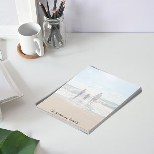 Monografie der Sommerferien im Foto der Familie Notizblock