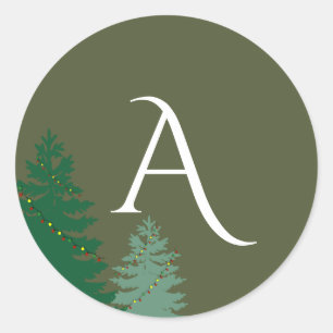 Monografie der verzauberten Jahreszeit Runder Aufkleber