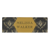 Monografie der Vintagen Goldkönigin Namenschild (Vorderseite)