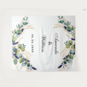 Monografie des Hochzeiteukalyptus Wandteppich (Vorderseite (Horizontal))