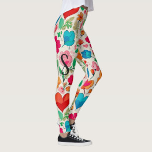 Monografie des modernen Valentinstag Leggings