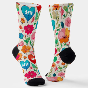 Monografie des modernen Valentinstag Socken