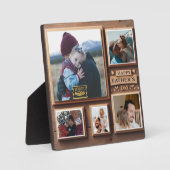 Monografie des personalisierten Vaters Fotoplatte (Vorderseite)