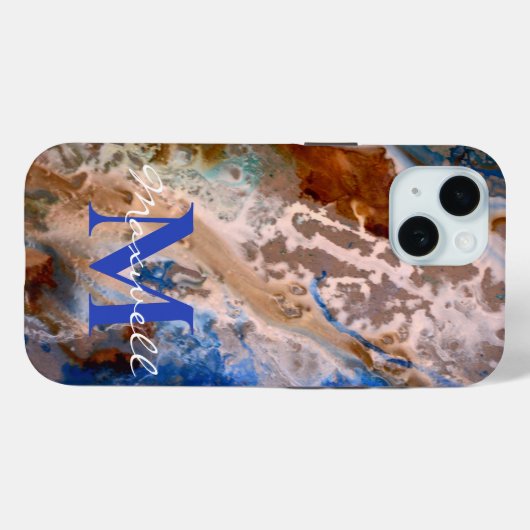 Monografie des Wasserliegemusters Case-Mate iPhone Hülle (Rückseite (Horizontal))