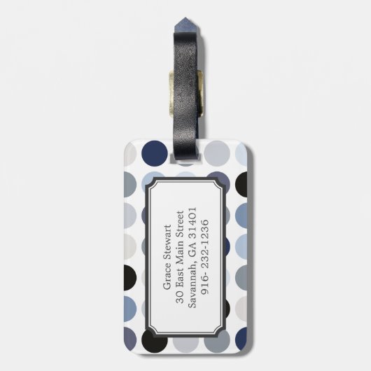 Monografie Gepäckanhänger (Rückseite vertikal)