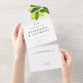 Monografie Lemon Branch Greenerity Wedding All In One Einladung