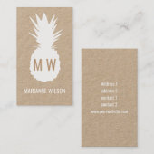 Monografie Visitenkarte (Vorne/Hinten)