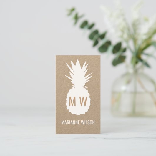 Monografie Visitenkarte (Stehend Vorderseite)