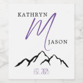 Monografie Weinetikett (Einzelnes Label)