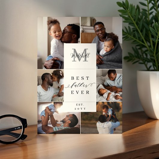 Monografie zum 6. Foto des besten Vaters Fotoplatte