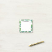 Monografische Bezeichnung moderner tropischer Blät Post-it Klebezettel (Auf Schreibtisch)