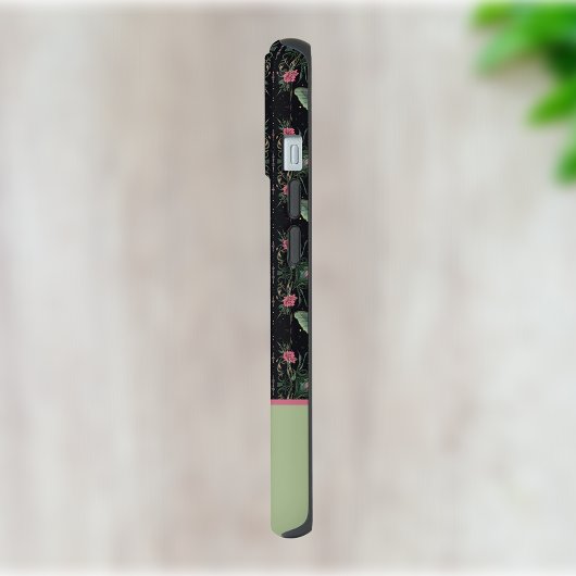 Monografische Blume iPhone 15 Hülle