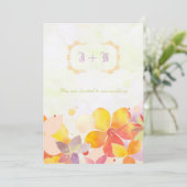 Monografische Hochzeit der Magischen Gartendärme Einladung (Stehend Vorderseite)