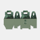 Monografische Hochzeit der modernen grünen Marmorp Geschenkschachtel (Ungefaltet)