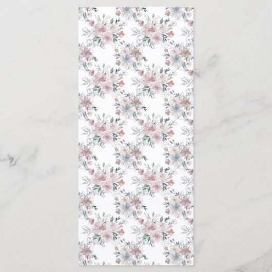 Monografische Hochzeit der römischen Blumenrinde Programm (Rückseite)