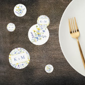 Monografische Hochzeit der Wildblumen Konfetti