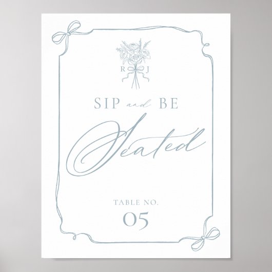 Monografische Hochzeit des Flachbodens mit Sip & B Poster (Vorne)
