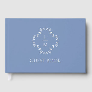 Monografische Hochzeit des französischen Blumenpaa Gästebuch