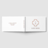 Monografische Hochzeit des französischen Blumenpaa Gästebuch (Voll)