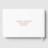 Monografische Hochzeit des französischen Blumenpaa Gästebuch (Rückseite)