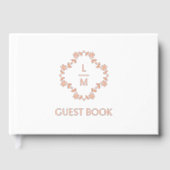 Monografische Hochzeit des französischen Blumenpaa Gästebuch (Vorderseite)