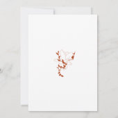 Monografische Hochzeit des rustikalen Wappen Einladung (Rückseite)