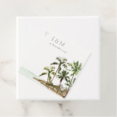 Monografische Hochzeit des tropischen Palmen Trees Geschenkanhänger (Beispiel)