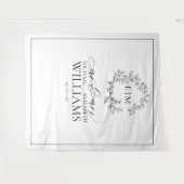 Monografische Hochzeit des Wappen Wandteppich (Vorderseite (Horizontal))