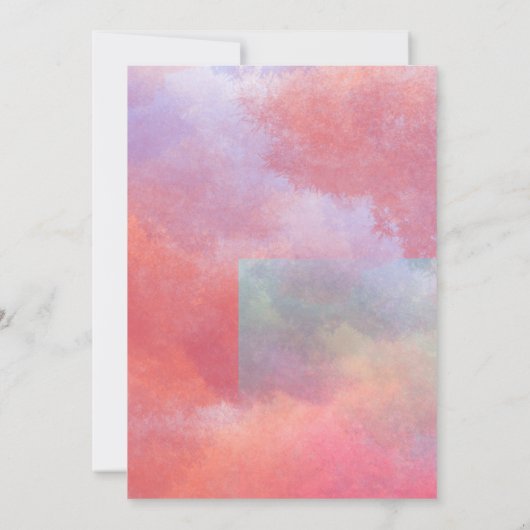 Monografische Hochzeit Einladung (Rückseite)