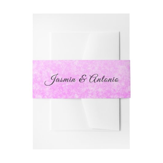 Monografische Hochzeit Einladungsbanderole (Vorderseite Beispiel)