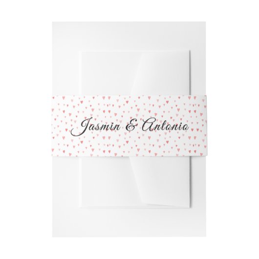 Monografische Hochzeit Einladungsbanderole (Vorderseite Beispiel)