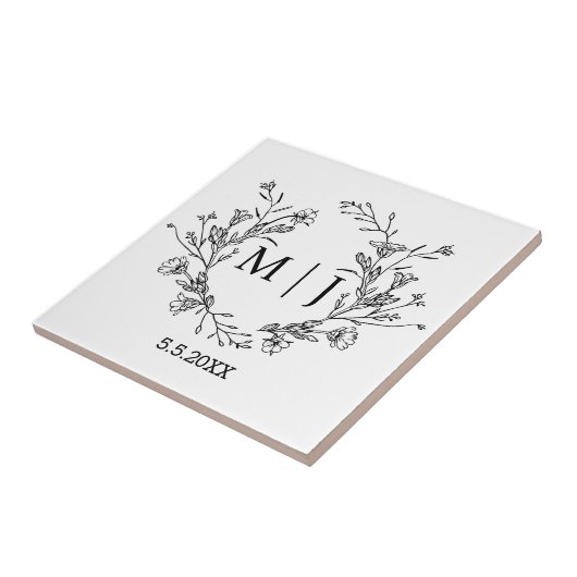 Monografische Hochzeit Fliese (Seite)