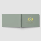 Monografische Hochzeit für kundenspezifische Logos Gästebuch (Voll)