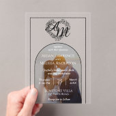 Monografische Hochzeit im modernen Arch-Style-Foto Acryleinladungen (Insitu (Handheld))