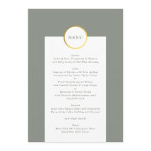 Monografische Hochzeit von Grün und Gold Foil