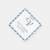 Monografische Hochzeit von Neapel Serviette (Ecke)