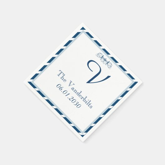 Monografische Hochzeit von Neapel Serviette (Ecke)