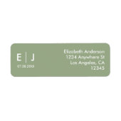 Monografische Hochzeit von Sage Green & White (Vorne)