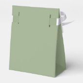 Monografische Hochzeit von Sage Green & White Geschenkschachtel (Rückseite)