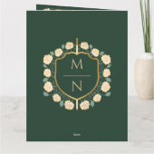 Monografische Hochzeit von Sword & Shield Dankeskarte (Rückseite)