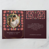 Monografische Hochzeit von Sword & Shield Dankeskarte (Innenseite)